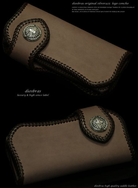 画像3: ホピデザインオリジナルロゴインディアン コンチョ 【L】 アラベスク コンチョシルバー925コンチョ 財布 ウォレット メンズ カスタムパーツ(ネジ式)【diosbras-ディオブラス-】【メール便送料無料!!】【品番B】 (3)