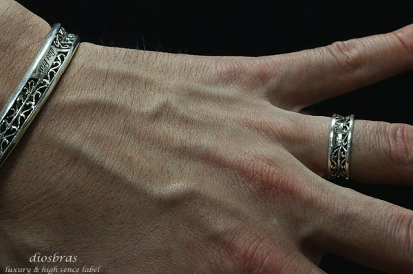 画像4: 【diosbras-ディオブラス-】アラベスク リング ペアリング シルバー925 (4)