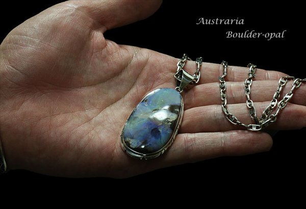 画像3: 【diosbras-ディオブラス-】一点物ボルダー  オパール 特大サイズ ペンダント ネックレス OPAL オーストラリア原産 原石カット (3)