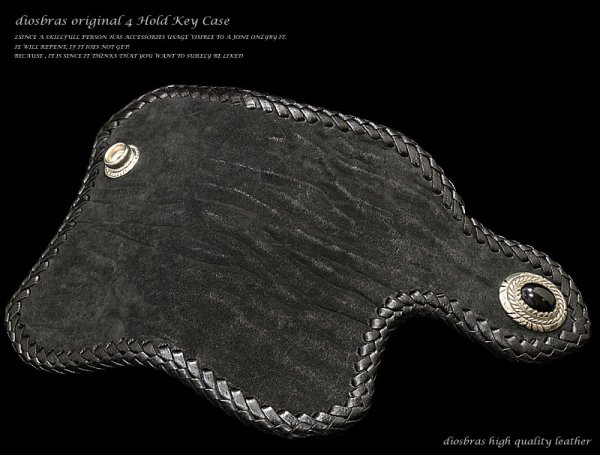 画像4: 【diosbras-ディオブラス-】本革シャークスキン サメ革 鮫革 キー&コインケース/4連キーケース/コインケース牛革 バイカーズアイテム【SS】 (4)