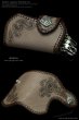 画像4: 【diosbras-ディオブラス-】本革サドルレザー手彫りアラベスクカービングキー＆コインケース/キーケース/コインケース牛革 バイカーズアイテム【CG】 (4)