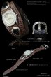 画像5: 【diosbras-ディオブラス-】本革サドルレザー　カスタムウォッチ　レザーウォッチ　ターコイズ　 コンチョ　腕時計　シルバー９２５　ヌメ革　バイカー　牛革時計　インディアン　バッファロー　フェザー　 (5)