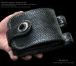 画像4: 【diosbras-ディオブラス】メディスンバッグ　本革ブラック　黒　パイソン革　蛇革　ヘビ革　メディスンバック　バイカーズ　/牛革 ウェストバック シルバー９２５コンチョ/サイドバック【PY】 (4)