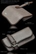 画像4: 【diosbras-ディオブラス-】本革　サドルレザー　牛革　バイカーズウォレット　馬蹄  バックル ホースシュー 財布　レザーウォレット　ロングウォレット　ウォレット　バイカー　ヌメ革　長財布　/牛革財布シルバー９２５コンチョ/長財布【SS】【ブラウン・茶】 (4)
