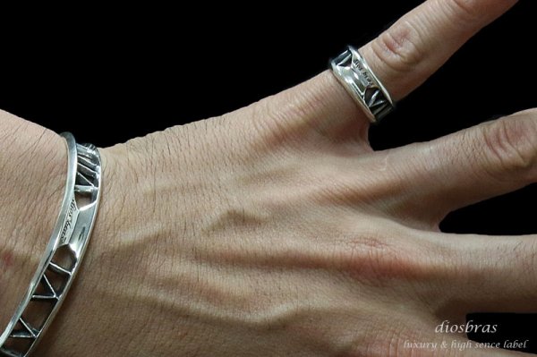 画像5: 【OUTLET SALE】【diosbras-ディオブラス】リング アトラス ローマ数字 男女ペア シルバー925 メンズ レディース 【全国送料無料】 (5)