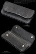 画像5: 【diosbras-ディオブラス-】本革　サメ革　シャークスキン　鮫革　バイカーズウォレット　 財布　レザーウォレット　ロングウォレット　ウォレット　バイカー　長財布　牛革 シルバー９２５コンチョ 長財布【SS】【ブラック・黒】 (5)
