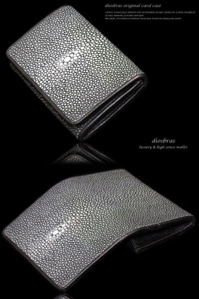 画像5: 【diosbras-ディオブラス-】本革　カットスティングレイ　エイ革 【カードケース】【名刺入れ】【ポイントカード】【クレジットカード】【収納】【牛革】 スティングレー (5)