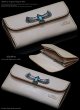 画像6: 【diosbras-ディオブラス-】本革サドルレザーシンプルデザイン大容量バイカーウォレット　コンチョ　本革ナチュラルサドルレザー　財布　シルバー９２５【SA】 (6)