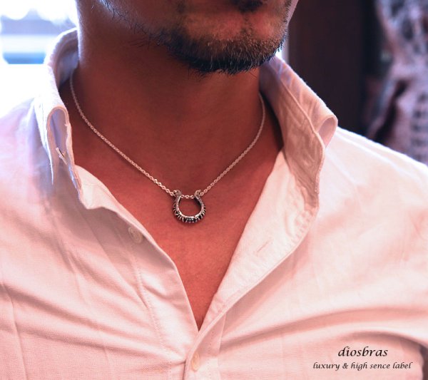 画像10: 【diosbras-ディオブラス】 馬蹄 ホースシュー アラベスク アトラス ペンダント ローマ数字  ネックレス シルバー925 チェーンセット【大】【全国送料無料】 (10)