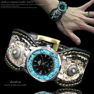 レザーウォッチ ターコイズ オーダーメイド ターコイズ クオーツ式腕時計｜STONE WATCH / ストーンウォッチ