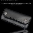 画像6: 【diosbras-ディオブラス-】本革サドルレザーバイカーズウォレット　 財布　レザーウォレット　ロングウォレット　ウォレット　バイカー　ヌメ革　長財布　/牛革財布シルバー９２５コンチョ/長財布 ダブルホールドコンチョ【SA】【ブラック・黒】 (6)
