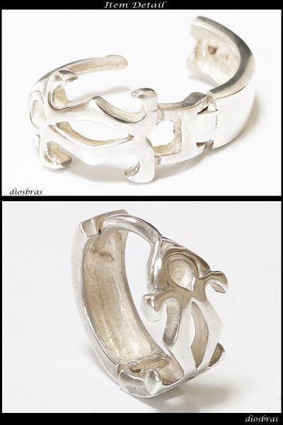 画像2: フープ リング ピアス 中折れ式 シルバー925 ピアス メンズ レディース 激安ピアス イヤリング アクセサリー【フープ】本物シルバー925◇片方ピアス メンズ レディース (2)