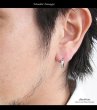 画像3: フープピアス 　リング　シルバー９２５　ピアス メンズ レディース 激安ピアス イヤリング アクセサリー【フープ】本物シルバー９２５◇片方ピアス メンズ レディース　鏡面 (3)