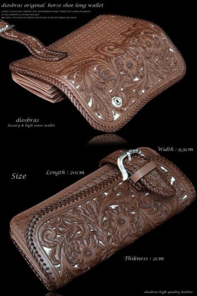 画像2: レザーウォレット 長財布 バイカーズウォレット 本革 革財布 カービング ウォレット  ロングウォレット レザー メンズ 牛革 蛇革 パイソン サドルレザー 誕生日プレゼント バイカー ライダースウォレット 男性 ヘビ 皮財布 天然皮革 ハンドメイド お財布【CPA】 (2)