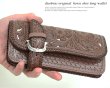 画像5: レザーウォレット 長財布 バイカーズウォレット 本革 革財布 カービング ウォレット  ロングウォレット レザー メンズ 牛革 蛇革 パイソン サドルレザー 誕生日プレゼント バイカー ライダースウォレット 男性 ヘビ 皮財布 天然皮革 ハンドメイド お財布【CPA】 (5)