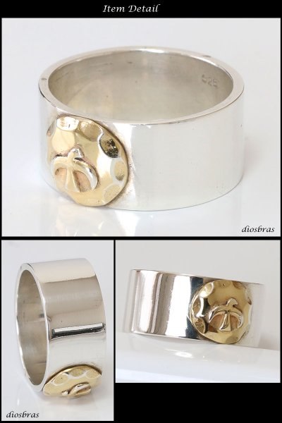 画像2: 【リング】【シルバー925】ゴールド 金 イーグル フェザー 指輪 リング / インディアンジュエリー/シルバー/羽/ネイティブ系 イーグル フェザーリング  シルバーアクセサリー メンズ シルバーリング 指輪 シルバー925 メンズアクセサリー 大きいサイズ 【全国送料無料】 (2)