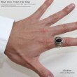 画像3: 【シルバーリング】【オニキスリング】【シルバーアクセサリー】　ネイティブ　インディアン　ナバホ　リング シルバーアクセサリー メンズ シルバーリング 指輪 シルバー925 メンズアクセサリー 大きいサイズ 送料無料 (3)