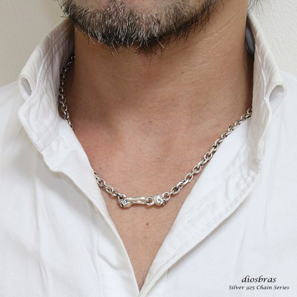 画像3: ネックレス/チェーン/ネックレスチェーン/メンズ/レディース/シルバーネックレス/シルバー925 スカル 骸骨 クロス 十字架 王冠デザイン クラウンネックレスチェーン/ ジルコニア/シルバー925  【送料無料】 (3)