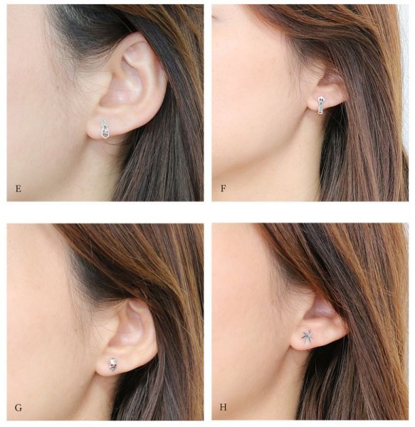 画像3: 【ピアス】スカル 馬蹄 ホースシュー マリファナ」フェザー アンカー ロープ 鍵 カギ 南京錠 zipper ジッパー ファスナー クロス 十字架 ユリ リリー 骸骨 フェザー 極小 ピアス 本物シルバー925/ ワンポイントピアス  片方 メンズ レディース (3)