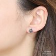 画像3: 【メンズピアス】【シルバーアクセサリー】【シルバーピアス】●バラ売り（片耳のみ）■シャープでキレイめハードな横顔に！太陽神　サンマーク　ブラック　ジルコニア　フェザー　イーグル (3)