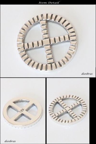 画像2: シルバー925素材【イーグル メディスンホイール】フェザーネックレス製作 ハンドメイドネックレス/インディアンジュエリー・ネイティブ/シルバー925ペンダント/フェザー イーグル ゴールドサン パーツ (2)