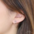 画像3: フープピアス クロス十字架　ゴシック　ジルコニア　リング　ピアス　リリー　リング　シルバー９２５　ピアス メンズ レディース 激安ピアス イヤリング アクセサリー【フープ】本物シルバー９２５◇片方ピアス メンズ レディース　シンプル (3)
