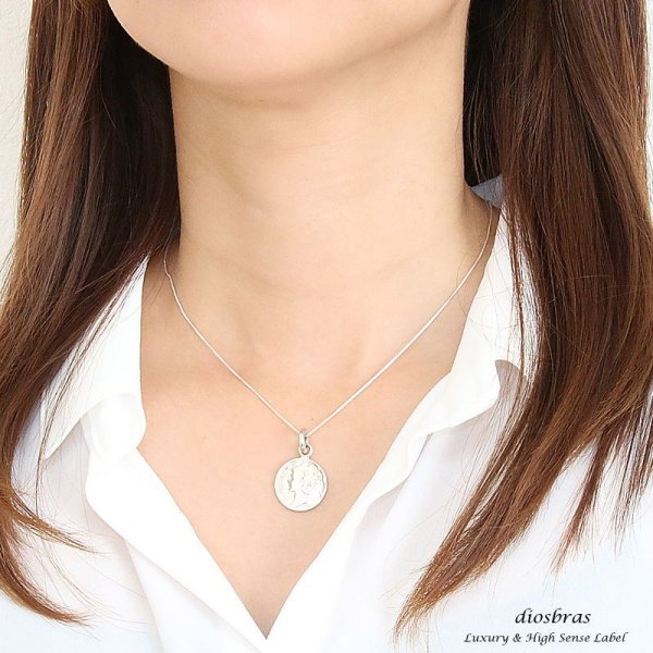 画像3: マーキュリーダイム 硬貨 ウィングド・リバティ・ヘッド コイン ネックレス【メイン】マリアペンダントトップ銀シルバー925 マリア様 【マリア ネックレス】(SILVER925 maria )マリアネックレス送料無料 (3)