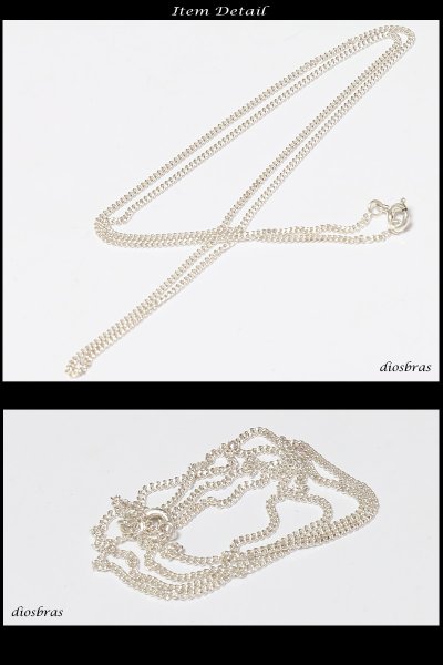 画像2: 【シルバーチェーン】喜平チェーン　シルバー  ボックス　チェーン　アズキチェーン　カット　小豆チェーン アンカーチェーン 幅1,5mm 40cm 50cm ネックレス シルバー925 SILVER chain 銀 鎖 首飾り【ギフト】 シルバー925チェーン シルバーネックレスチェーン (2)