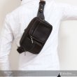 画像5: ボディバッグ 本革 ワンショルダーバッグ 革 メンズ ハンドメイド レザー | ボディーバッグ レザーバッグ ショルダーバッグ 牛革 ショルダーバック ギフト　誕生日プレゼント バッグ ボディバック 大容量 ペットボトル  ウエストポーチ　ウエストバッグ　ウエストバック (5)