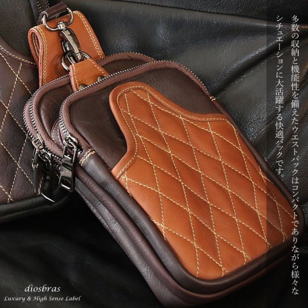 画像10: ウエストポーチ ウエストバッグ ヒップバッグ 本革 ベルトポーチ メンズ アイコスケース付き IQOS ヒップバック ハンドメイド レザー|ウォレットホルダー 牛革 誕生日 ウェストポーチ バッグ ベルト通しウエストバッグ ウエストポーチ ポーチ 彼氏のプレゼントにおススメ (10)