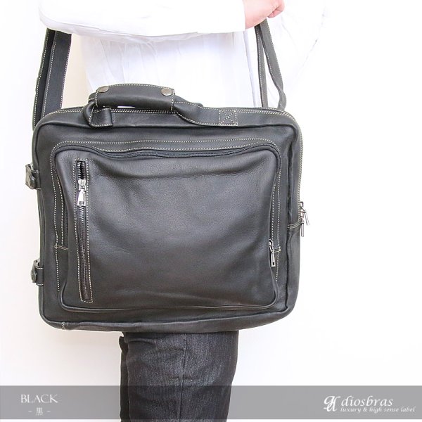 画像9: 革 トートバッグ ビジネスバッグ レザー 牛革 トートバッグ メンズ リュックサック　リュック　ショルダーバック 本革 ブリーフケース バッグ 本革 鞄 男性 ギフト 旅行 通勤 小銭入れ A4ファイル A4サイズ 軽量 軽い 大容量 レディース　最高級カーフスキン プレゼント (9)