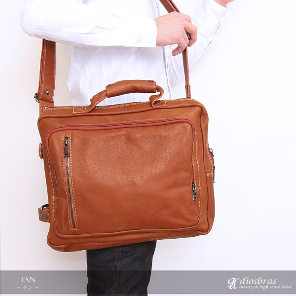 画像11: 革 トートバッグ ビジネスバッグ レザー 牛革 トートバッグ メンズ リュックサック　リュック　ショルダーバック 本革 ブリーフケース バッグ 本革 鞄 男性 ギフト 旅行 通勤 小銭入れ A4ファイル A4サイズ 軽量 軽い 大容量 レディース　最高級カーフスキン プレゼント (11)