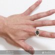 画像3: シルバー925 シルバーリング ブラックジルコニア　ムーン　月　メンズ 星　スター　ワンスター　一つ星 パワーストーン オニキス　天然石  スターリングシルバー 指輪 ring silver925 銀 シルバーアクセサリー 男性 女性 レディース (3)