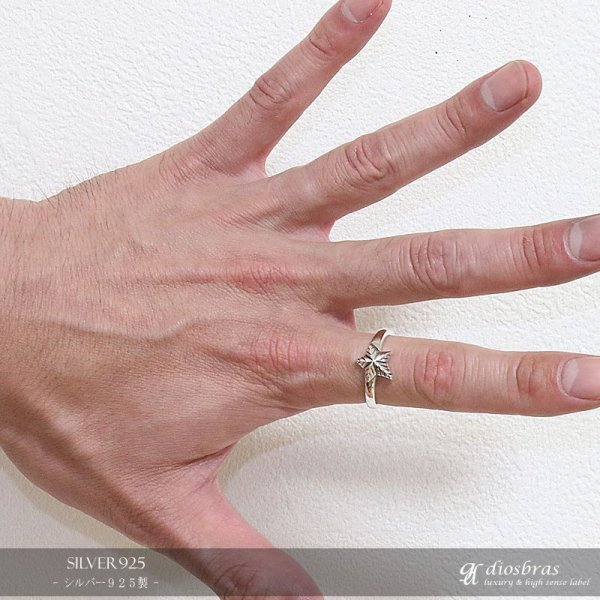 画像3: リング　スター｜星　一ツ星｜ワンスター｜立体的　シルバー925 　アロー　矢　シルバーアクセサリー 指輪 リング /フリーサイズ シルバー メンズ シルバーリング 指輪 シルバー925 メンズアクセサリー (3)