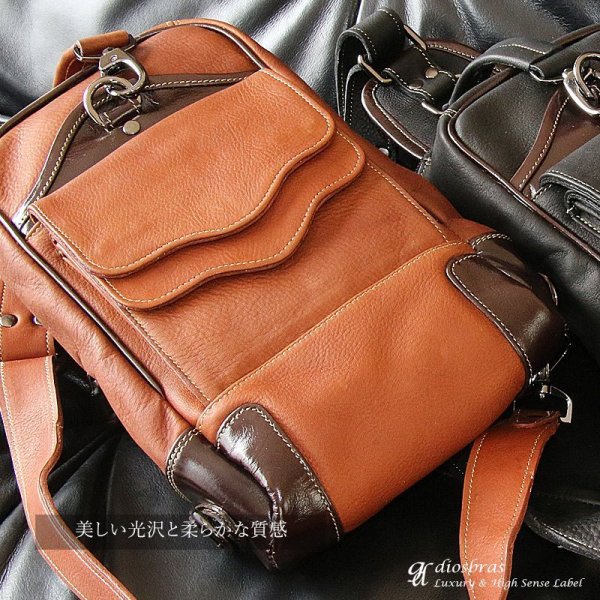 画像10: ボディバッグ 本革 ワンショルダーバッグ 革 メンズ ハンドメイド レザー | ボディーバッグ レザーバッグ ショルダーバッグ 牛革 ショルダーバック ショルダー ギフト 誕生日プレゼント バッグ ボディバック 大容量 ペットボトル ワンショルダー コンチョ (10)