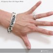 画像2: アラベスク　唐草 チェーン　ブレスレット プレート　チェーン　シルバーブレスレット シルバーアクセサリー　シルバーアクセサリー メンズ シルバーバングル ブレスレット バングル　シルバー925 メンズアクセサリー プレゼント 人気 送料無料 (2)