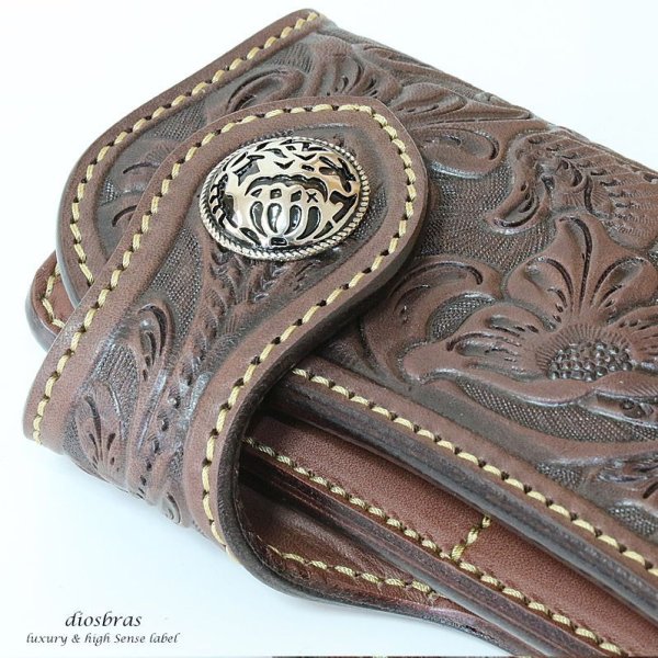 画像3: コンチョ コンチョ ネイティブ インディアン ベアークロウ 熊爪 【L】 亜鉛合金製 コンチョ ナバホ 財布 ウォレット メンズ (ネジ式)【メール便送料無料!!】 (3)