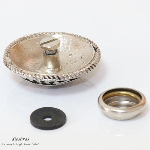 画像2: コンチョ コンチョ ネイティブ インディアン ベアークロウ 熊爪 【L】 亜鉛合金製 コンチョ ナバホ 財布 ウォレット メンズ (ネジ式)【メール便送料無料!!】 (2)