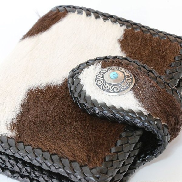 画像3: コンチョ コンチョ ネイティブ インディアン アラベスク 唐草 ターコイズ オニキス イミテーション 【L】 コンチョシルバー925コンチョ ナバホ 財布 ウォレット メンズ (ネジ式)【メール便送料無料!!】 (3)