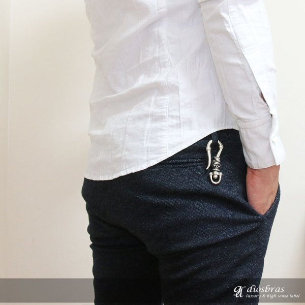 画像3: キーホルダー キーフック　キーチェーン　ゴールドシルバー　ピンクゴールド　スカル　髑髏 スネーク　蛇　ヘビ カッパー　ピューター　真鍮　ＢＲＡＳＳ　ブラス　釣り針フック ウォレット　財布　バイカー　ライダース　ウォレットチェーン【メール便送料無料】 (3)