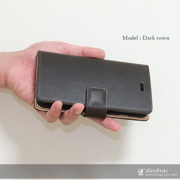 画像4: ホースレザー iPhone7plus/iphone8plus/ 手帳型レザーケース スマホケース サドルレザー モバイルケース 牛革 本革 馬革 携帯ケース スマートフォン スマートホン iphone アイフォーン アイフォン カードケース スマホカバー ケータイカバー 携帯カバー レザーケース (4)