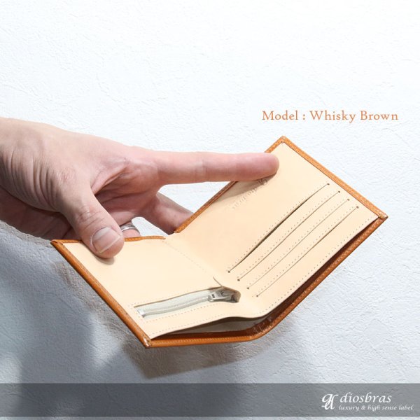 画像11: 【アウトレットセール】メンズ二つ折り 馬革 ホースレザー レザーウォレット 本革 サドルレザー 牛革 シンプル スーパースリム 極薄 メンズ短財布 レザーウォレット 革財布 皮財布 ヌメ革 ショートウォレット 本物 天然皮革 レディース お財布 紳士財布 プレゼント (11)