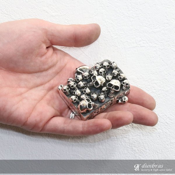 画像2: ドクロ 骸骨 スカル 髑髏 ZIPPO ジッポ シルバー925 スターリングシルバー ZIPPOライター (2)