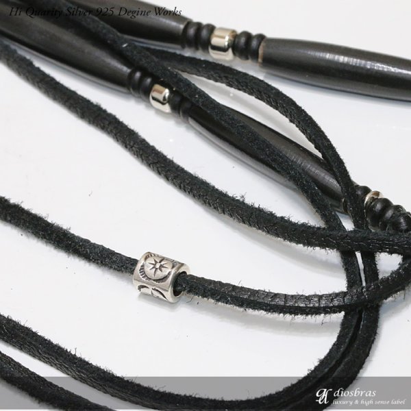 画像3: ビーズ/シルバー/シルバー925/ビーズ/アクセサリー/ハンドメイド/パーツ/サンマーク 太陽神 イーグル 羽根 フェザー アラベスク トライバル 唐草 縦7.3mm 直径7mm 穴径4mm (3)