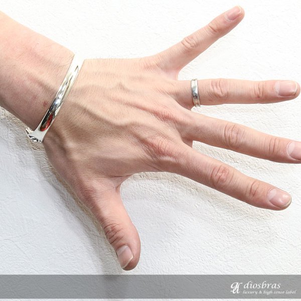 画像2: 【シルバーバングル】ドラゴン 龍 竜 昇竜【シルバーアクセサリー】インディアンジュエリー シルバーアクセサリー メンズ シルバーバングル ブレスレット シルバー925 メンズアクセサリー オニキス 人気  バングル (2)