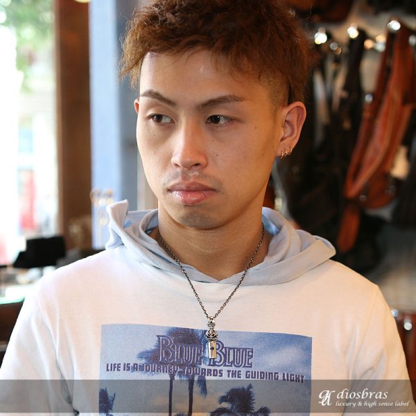 画像2: ホイッスル 笛 ペンダント 百合 リリー ユリの紋章 王冠 クラウン マリア クロス 十字架 ドクロ ペンダント トップ スカル ゴシック シルバー925ペンダント/ペンダント トップ シルバー 925/ネックレス/ ネックレス メンズ レディース (2)