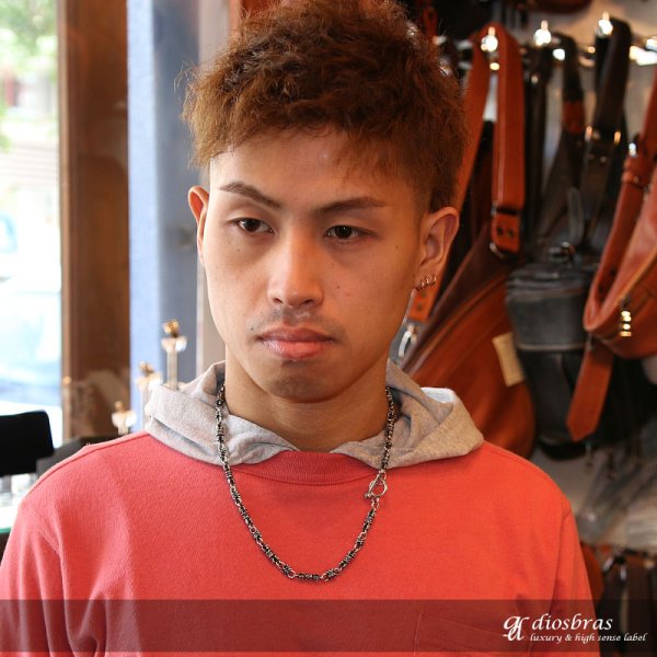 画像2: ネックレス/チェーン/ネックレスチェーン/メンズ/レディース/シルバーネックレス/シルバー925 スカル 骸骨 クロス 十字架 王冠デザイン クラウン ユリ 百合の紋章 ネックレスチェーン/57cm/シルバー925 【送料無料】 (2)