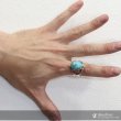 画像3: 【シルバーリング】【ターコイズリング】【シルバーアクセサリー】　ネイティブ　インディアン　ナバホ　リング シルバーアクセサリー メンズ シルバーリング 指輪 シルバー925 メンズアクセサリー 大きいサイズ 送料無料ＮＡＶＡＪＯ ネイティブ２０号 アリゾナ産 (3)