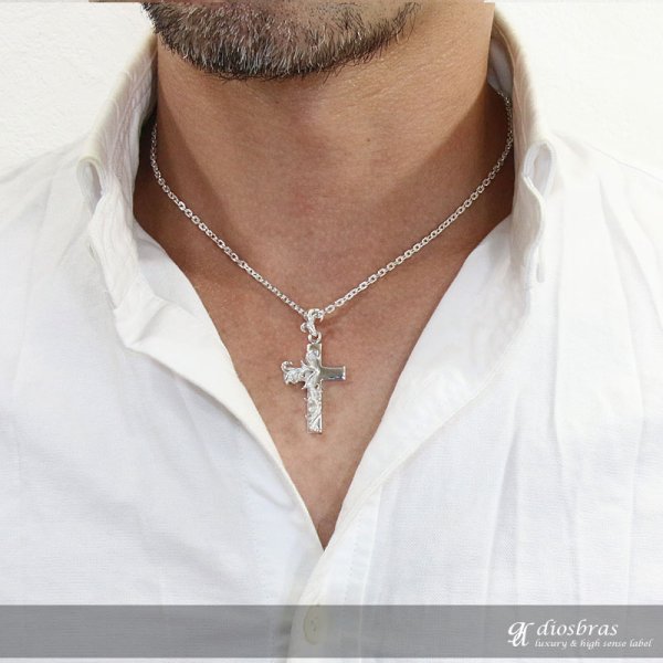 画像4: クロス ペンダント クロス 十字架 アラベスク シルバー925/ペンダント トップ シルバー 925/ネックレス/ ネックレス  メンズ レディース (4)