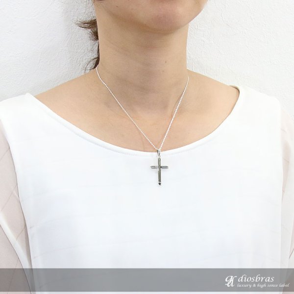 画像4: 【インレイ クロスペンダント トップ】美しいインレイワークのペンダント シェル マザーオブパール ブラックジルコニア クロスペンダント シンプル ネイティブアメリカン インディアンジュエリー/シルバー925/ ネックレス メンズ レディース≪メール便なら送料無料!!≫ (4)